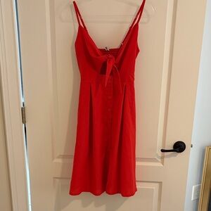 Wish Vibrant Red Midi Dress